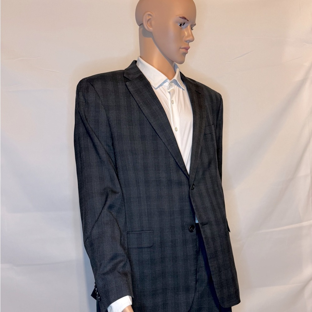 Tommy Hilfiger Dark Gray Checkered Blazer